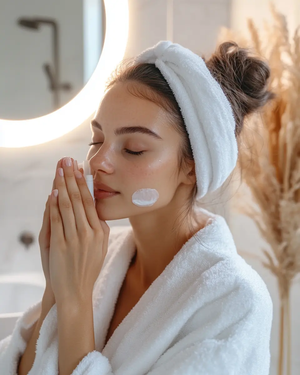 Woman comparing products on smartphone while shopping