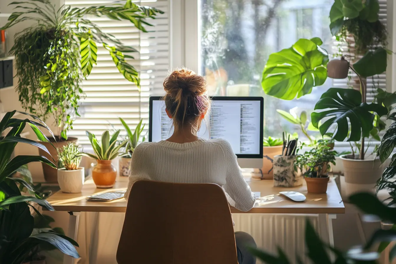 Home office setup guide showing modern workspace